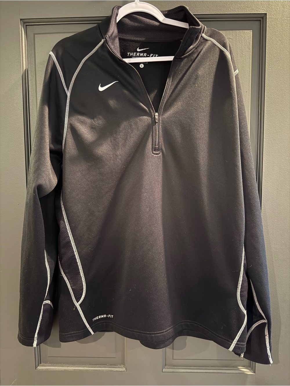 Nike Black Therma-Fit Half-Zip Performance Jacket